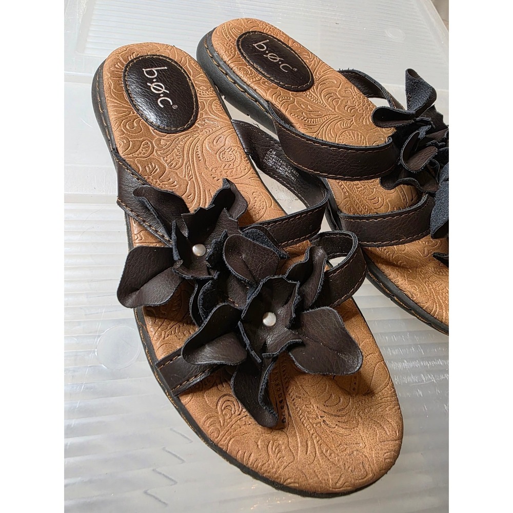 B.O.C. Born Concept Womens Brown Floral Thong Sandals BC0007406 Size 7M - Picture 7 of 16